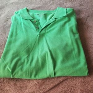 Green polo shirt